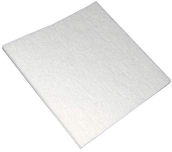 Feltrino Antigraffio Adesivo, Forma Quadrata, per Mobili, Sedie, Tavolo, Elettrodomestici, Misura 10 x 10 cm Ritagliabile a Misura, Bianco, 1 pezzo