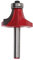 Utoolmart Rundfräser mit zwei Rillen, Wolframcarbid, 2,2 cm Schnittdurchmesser, 11,1 mm Radius, runde Ecken, Abrundfräser mit 1/4-Zoll-Schaft, 1 Stück