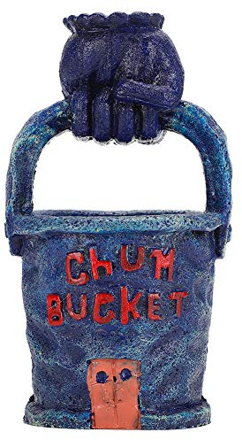 SALUTUYA Aquarium Ornament, Kunstharz Eimer Ornament Dekoration Aquarium Simulation Landschaftsbau Aquarium Zubehör für Wassertiere zu züchten, Spielen und Ruhe, 3,1 x 3,3 x 5,9in