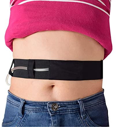 LAPLUIE Peritoneale Dialyse-Gürtel, G/PEG-Röhrchenhalter, Atmungsaktiv Verstellbar Katheter-Bauchband, Verwendung in Katheter Schutz Unterstützung.(M)