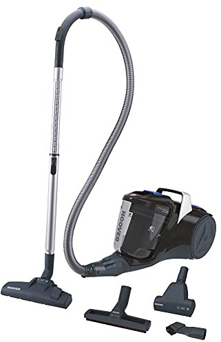 Hoover BR40PET 011 Aspiradora de Remolque sin Bolsa Breeze, Luxor Black, 700 W