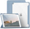aoub Hülle für iPad 9. /8. / 7. Generation 2021 2020 2019, Smart Folio Hülle mit Stifthalter für iPad 9/8/7, Schutzhülle für i Pad 10,2 Zoll, Transparente Rückseite, Blau