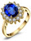 JewelryPalace Prinzessin Diana Kate Middleton 3.2ct Erstellt Saphir Ringe Gold, Verlobungsring Eheringe Promise Verlobung Ring Silber 925 Damen, Silberringe Antragsring Ringe, Damen Schmuck 49