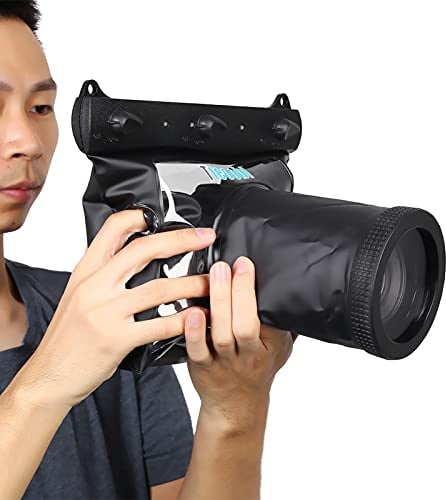 Boitier Etanche,Sac Photo Etanche,Waterproof Camera Pouch DSLR,Housse De Protection pour Appareil Photo sous-Marin,Étui Étanche HD sous-Marin pour Appareil Photo Reflex Numérique SLR