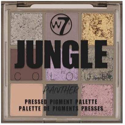 W7 Jungle Colour Pressed Pigment Oogschaduw Palette - Panther