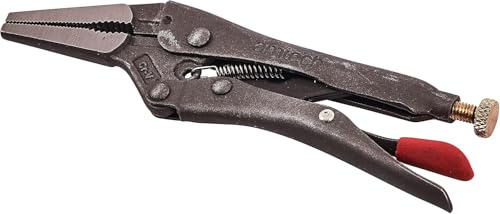 Mr. Gadget's Solutions® 6.5 Long Nose Locking Pliers – (Cr-Mo), Curved Jaws Grip Pliers