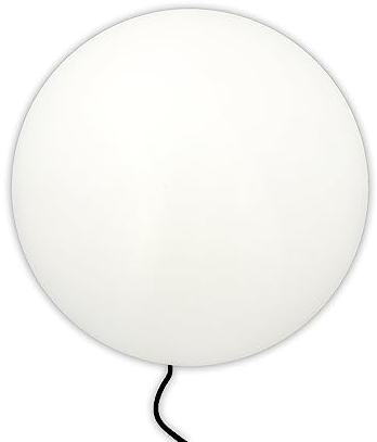 UvV Luna - Italienische Leuchtkugel Gartenbeleuchtung mehrere Größen E27 weißes LED Leuchtmittel (Lampengröße 50cm)