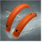 Fahrrad Schutzblech Fahrrad Schutzblech Set 26x4.0 inch Breite vordere hintere Kotflügel MTB Offroad Fat Tire Bikes Wings Full Coverage Fat Bike Fenders Plastic (Color : 1 Set Orange)