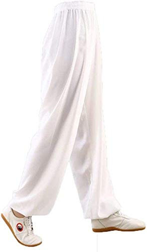 SUNMME Pantalones De Tai Chi Pantalones De Artes Marciales para Mujer para Hombre Pantalones De Kung Fu De Algodón Pantalones Linterna,DS