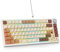 SOLIDEE Verkabelte 75% Mechanische Gaming-Tastatur,hot-swap-fähige Mechanische Tastatur mit Gasket Struktur,RGB-Hintergrundbeleuchtung,82 Tasten Kompakt TKL Tastatur mit Drehknopf(82 Coffee Cat)
