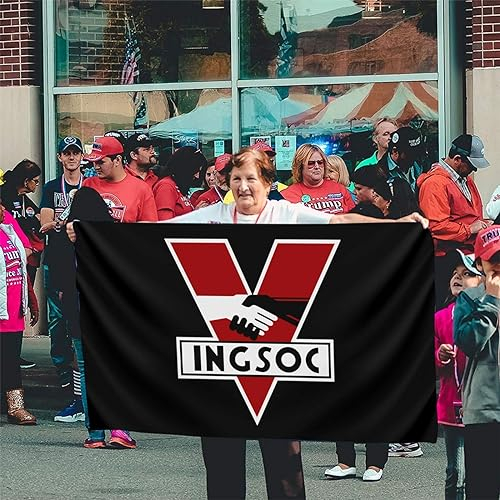 Garten Flaggen 1984 Ingsoc Garten Banner Weatherproof Feiertage Flags Durable Personality Flags Für Outdoor Parade Festival 90x152cm