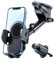 JNNJ Support Téléphone Voiture, Porte Telephone Voiture Tableau De Bord Rotation 360°, Support De Voiture Réglable pour Tableau De Bord Et Pare-Brise, Universel Porte Téléphone pour Smartphones