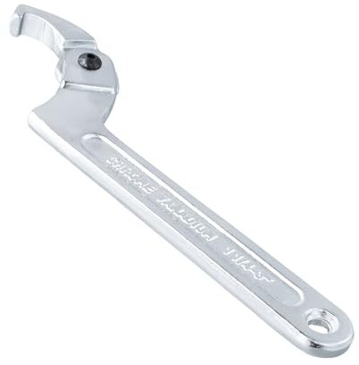 Catime C Hakenschlüssel Verstellbar, Nutmutternschlüssel Chrom-Vanadium, C Schraubenschlüssel, Rollgabelschlüssel Einstellbare für Nutmutter (1 1/4”-3” (32-76mm) - Quadratischer Kopf)