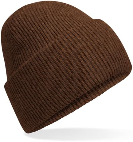 Hatstar Warme Damen Beanie Mütze | Herren Wintermütze | Strickmütze | Für Damen und Herren (Walnuß - Braun)