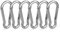 Set of 6 Small Hooks, 4 x 40 mm – Small Carabiner Clips with Snap Lock (Up to 40 kg Load Capacity) – Ideal as Carabiner Keyrings for Backpacks, Hanging Baskets, and More – Galvanised Steel