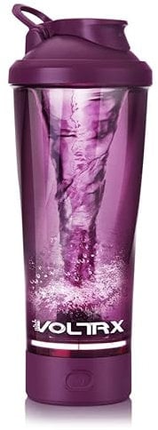 VOLTRX Premium Electric Protein Shaker Bottle, Made with Tritan - BPA Free - 24 oz Vortex Portable Mixer Cup/USB C Rechargeable Shaker Cups for Protein Shakes