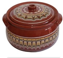 Handmade Cley Cooking Dish with Lid, 3L Capacity