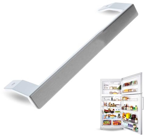 CHEFZOCO Tirador de puerta para nevera y congelador, Mango frigorífico, Distancia entre tornillos de 29.5 cm, Longitud del tirador de 32.5 cm, Compatible con Beko, Código original 5907610100