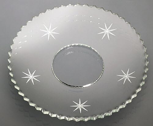 Glas-Kerzenmanschette (Tropfenfänger) Sterne für Kerzen bis Ø 25 mm