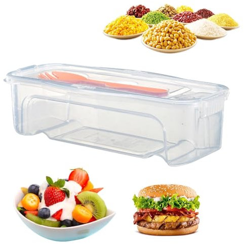 Máquina para hacer pasta en microondas, recipientes de almacenamiento de frutas resistentes al calor con colador, contenedores organizadores para nevera, caja para cocinar fideos espaguetis, recipient