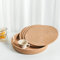Art PineCone Round Placemats Set of 4, Brown placemat-Woven Cotton Rope Chargers for Dinner Plates, Non-Slip, Heat Resistant Table Decor, Boho Farmhouse Kitchen Decor(Light Brown, 13 inches)