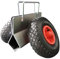Systafex® Plattenklemmwagen Plattenroller Plattenwagen Luftreifen mit Kunststofffelge Tragfähigkeit bis 300kg Klemmbreite 0-110mm Filzeinlage