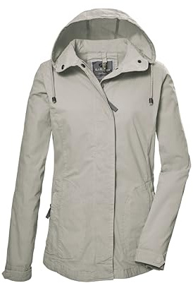G.I.G.A. DX Damen Jacke/Übergangsjacke mit Kapuze GS 17 WMN JCKT GOTS, stein, 38, 42661-000