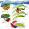 5 PCS Betta Hammock Fish Toys Set Aquarium Decor Plastic Plants Leaf Acrylic Tube Tunnel Fish Tank Decoration, Aquarium Hideout with Spare Suction Cups for Sleeping Resting Breeding