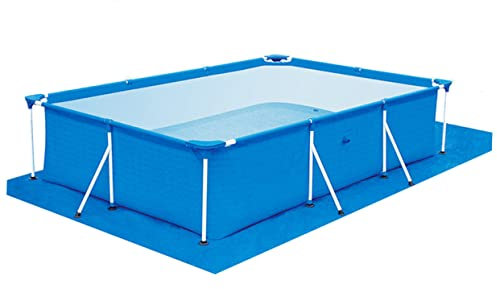 iplusmile Z. B. Poolabdeckung Boden Schwimmbadmatte Planschbecken Tragbar Liner Matten Für Unter Schwimmbäder Pools Schutz Gepolstert Schwimmbadnetz Freibad Pads Unterlage Rechteckig Blue