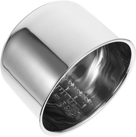 POPETPOP Olla Arrocera Interior Inoxidable 6L Repuesto para Cocción de Arroz Recipiente Antiadherente para Accesorios de Cocina