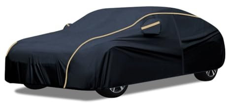 Telo Macchina Copriauto Per Toyota C-HR Hybrid 2024,Copriauto Impermeabile E Coibentato, Garage Esterno In Tessuto Oxford Traspirante E Antivento Con Telone For Auto Con Cerniera(Schwarz)