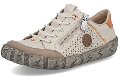 Rieker Damen Low-Top Sneaker L0355, Frauen Halbschuhe | Rieker Damen Slipper Eleganz trifft Komfort – Memory-Foam-Sohle. Memory-Foam-Sohle, flexibles Design und perfekter.