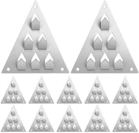 Mipcase 12 Schallschutzclips 12,7cm Befestigungsclips aus Kunststoff für Akustikplatten Schalldämmung für Wände und Decken Montagezubehör für Trockenbau Lärmschutz bei Nachbarn