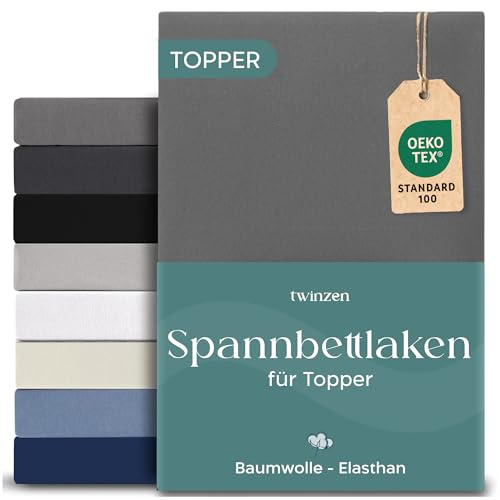 Dreamzie - Topper Spannbettlaken - 180x200 - Baumwolle Elasthan