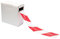 Gocableties Ruban adhésif de qualité supérieure Rouge/blanc 500 m x 72 mm