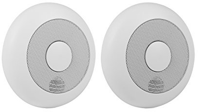 2er-Set vernetzbare Rauchmelder + Magnethalter, Funkreichweite bis 20m, verlinkbar, erweiterbar