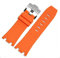 Richie strap 28 mm Gummi-Uhrenarmband im OEM-Stil für AP100 Audemars Piguet Royal Oak Offshore, Tarnfarben, Orange, Armband