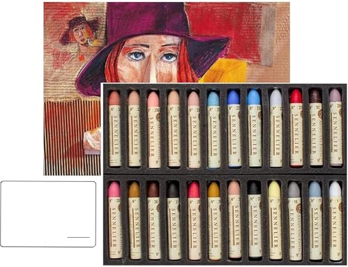 Sennelier Pastels Oil 24 Colors Portrait - Made in France