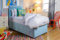 Sleep Factory's Plush Single Divan Bed For Adults or Kids with Drawer Option (Ice Blue, 2FT6 Small Single(2 Drawers Same side))