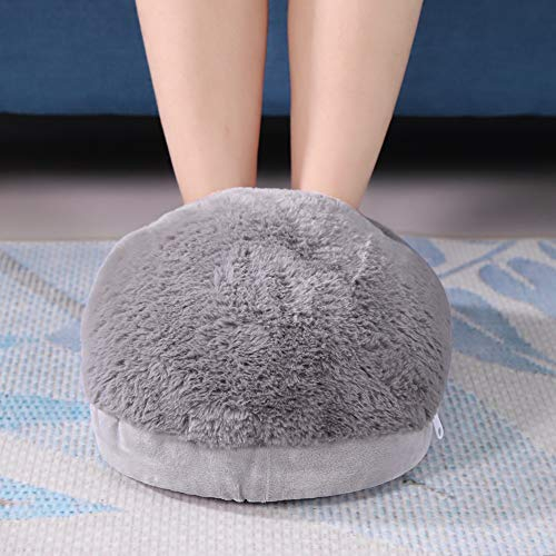 USB Foot Warmer, Foot Warmer, Heated Foot Warmer, Soft and Comfortable, Wormwood Heating, Clear Damp and Cold, for Electric Heater Foot Warmer(Gray)