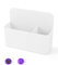 QWORK® Magnetisch Marker Halterung, Whiteboard Stiftehalter Magnetischer für Whiteboards/Kühlschrank/Schulschließfach/Büro (Weiß)