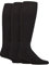 IOMI 3er Pack Kniestrümpfe Diabetiker Socken Ohne Gummi Extra Weit Bambus Diabetikersocken | Gesundheitsstrümpfe für Geschwollene Füße (43-45, Schwarz)