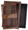 Kungfu Tea Tray Chinese Gongfu Tea Tray Drainage Water Storage Wood Tea Table with Drain Pipe (Light Black Orchid)