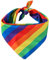 WANGCL 2 Stücke Regenbogen Bandanas, Buntes Streifen Pride Bandana Herren Damen und Gay Party Feier Kostüm Zubehör