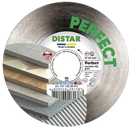DISTAR Diamanttrennscheibe 1A1R 125mm Perfect ceramic tile gres