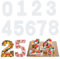 hongmo Set di 9 forme numeriche per la cottura, grandi stampi per numeri da 0 a 8, set di stampo torta numero, stampi per torte numeriche per matrimonio, compleanno (12 pollici)