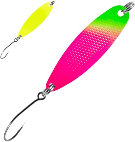 FTM Spoon Hammer 1,7g - Forellenspoon, Farbe:Grün - Pink/Gelb