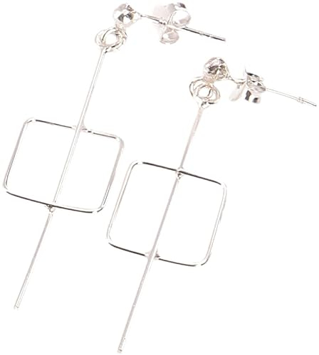 GURU SHOP Silberohrring, Ohrhänger, Lange Ohrstecker, Modell 3, 4x1,2 cm