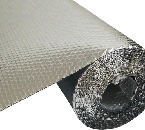 Heizkörper Reflexionsfolie Heizung Isolierfolie Thermofolie, Doppelt Alu Beschichtet Isolierfolie Dämmfolie, Selbstklebend Reflexionsfolie für Heizkörper, Luftpolsterfolie Isolierung Hinter Heizkörper