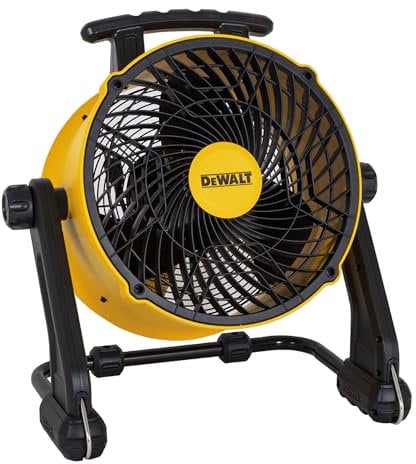 DEWALT Tischventilator 110W (Ø x H) 560mm x 525mm Gelb